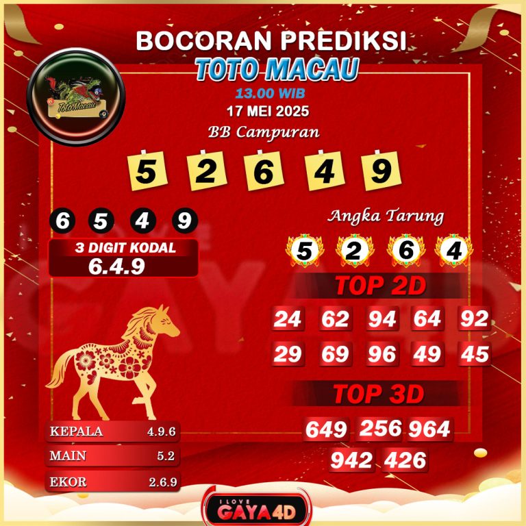 01 PSD PREDIKSI TOTO MACAU 105