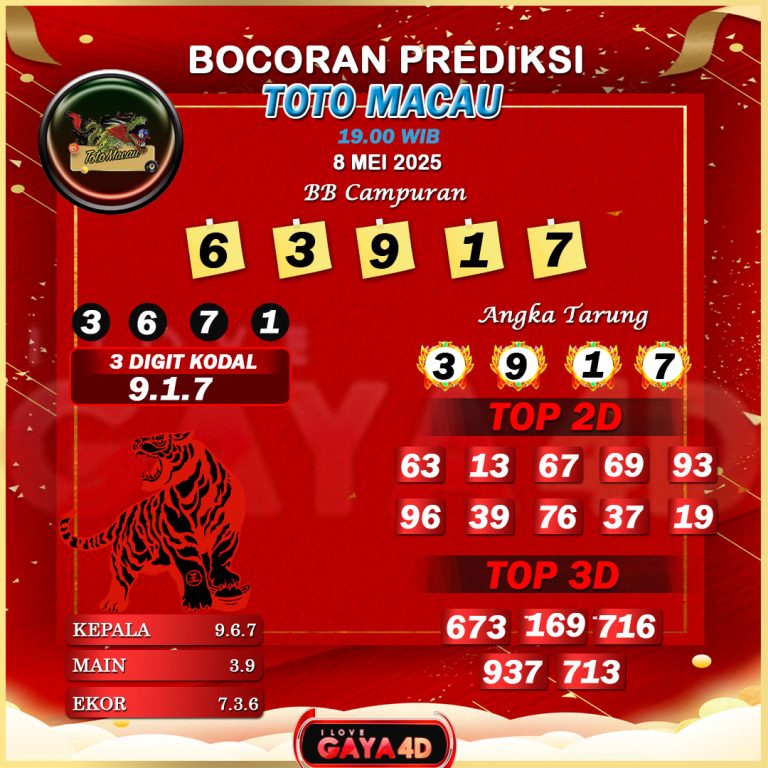 01 PSD PREDIKSI TOTO MACAU 80
