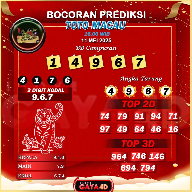 01 PSD PREDIKSI TOTO MACAU 88
