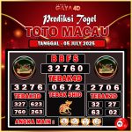 TOTO MACAU BULAN JULY 11