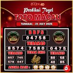 TOTO MACAU BULAN JULY 12