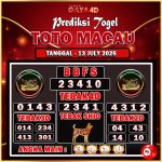 TOTO MACAU BULAN JULY 28