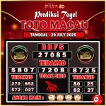 TOTO MACAU BULAN JULY 4
